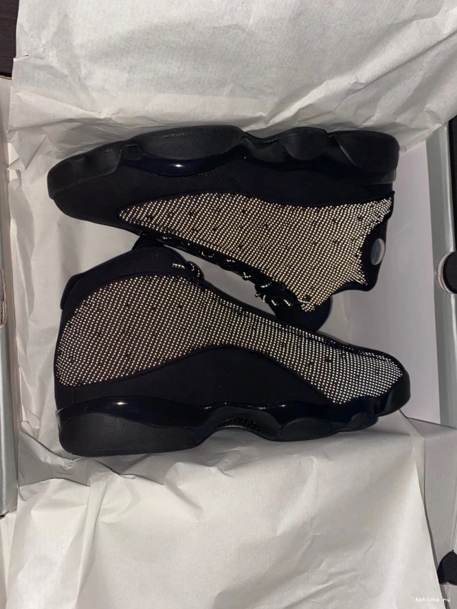 Cheap TB Black Air Retro Jordan 414571-011 13 Cat 0814
